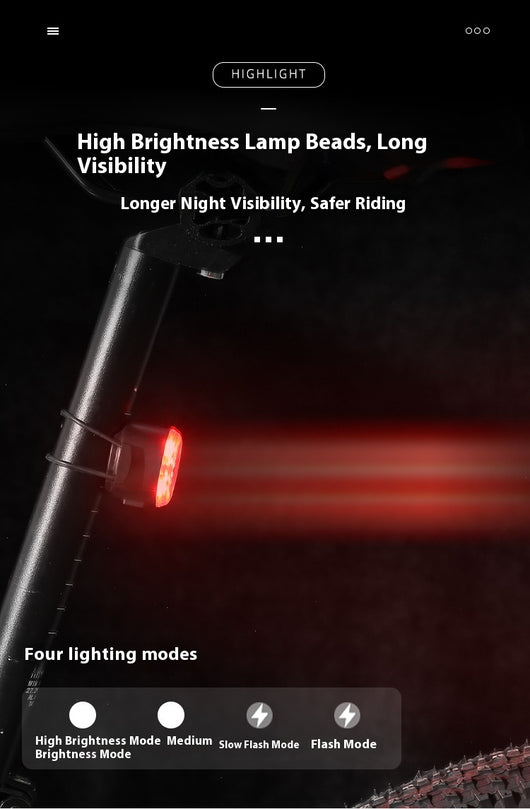 Luces de Advertencia Circular para Bicicleta de Montaña - Seguridad Nocturna - Image 12