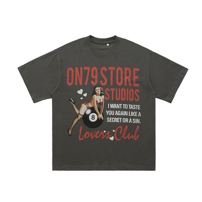 Camiseta Suelta de Manga Corta Estilo Americano para Hombre - Image 12