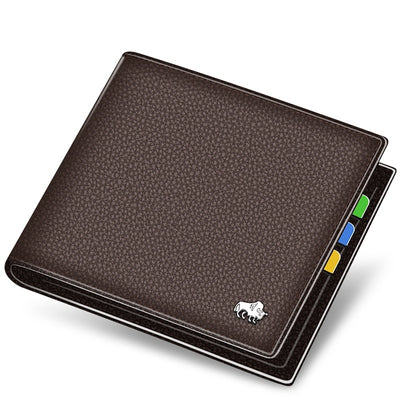 Cartera Corta para Hombre en Cuero Genuino con Múltiples Compartimientos - Image 8