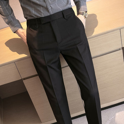 Pantalones de Vestir Clásicos Británicos para Hombre - Image 6