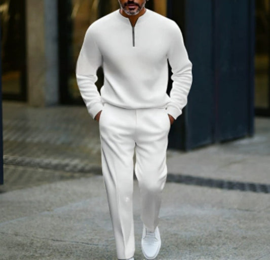 Conjunto de Chaqueta Casual para Hombre con Cierre de Acceso Personalizable - Image 2