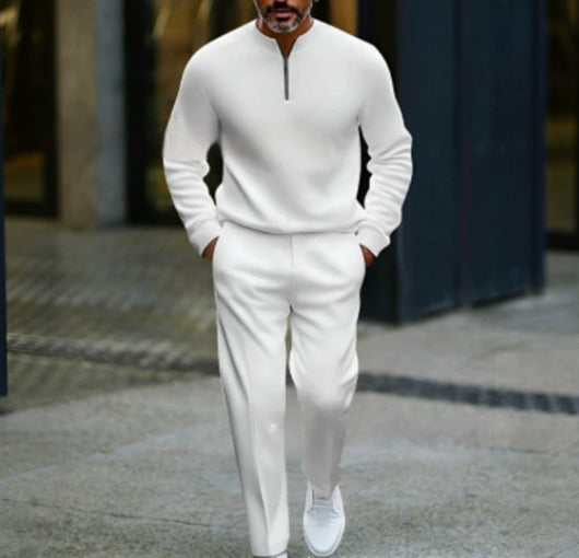 Conjunto de Chaqueta Casual para Hombre con Cierre de Acceso Personalizable - Image 2