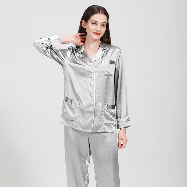 Pijama de Seda para Mujer 19 Momí - Conjunto de Dos Piezas