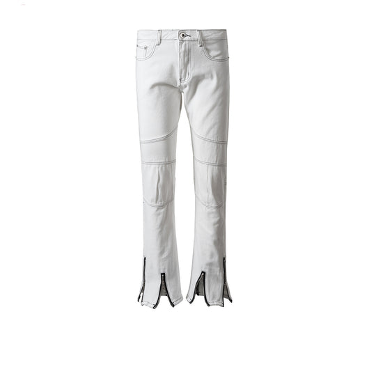 Pantalones Blancos con Costura Decorativa para Hombre y Mujer - Image 14