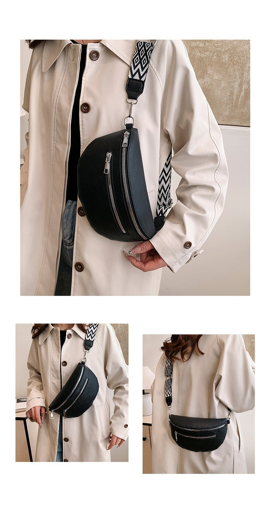 Bolso Bandolera de Gran Capacidad con Correa Ancha - Image 20
