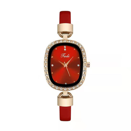 Reloj de Pulsera para Mujer con Brazalete de Diamantes - Conjunto de 2 Piezas - Image 4