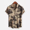 Camisa Hawaiana de Manga Corta con Solapa