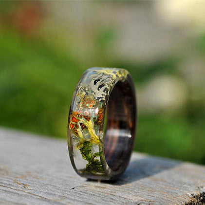 Anillo de Resina con Facetas Artesanal - Diseño Único y Personalizado - Image 3