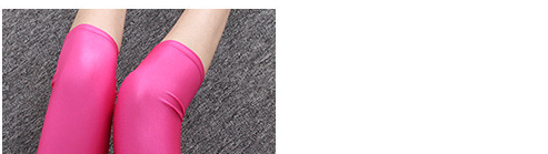 Leggings Brillantes de Siete Puntos - Colores Sólidos Efecto Brillo - Image 32
