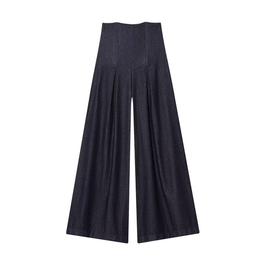Jeans de Talle Altísimo y Pierna Ancha para Mujer