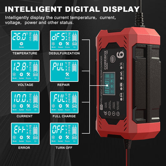 Cargador Inteligente de Batería 12V 6A para Sistemas Start Stop - Image 2