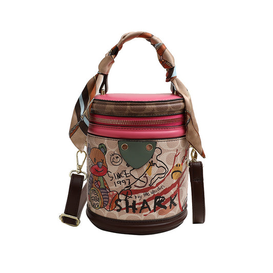 Bolso de Mano Texturizado con Estampado Oso para Mujer - Image 2