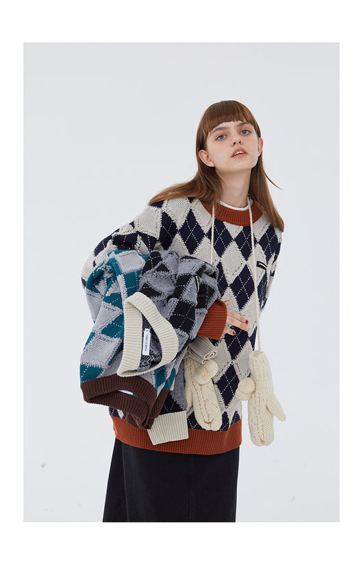 Suéter de Punto Británico para Mujer - Tendencia de Pareja - Image 12