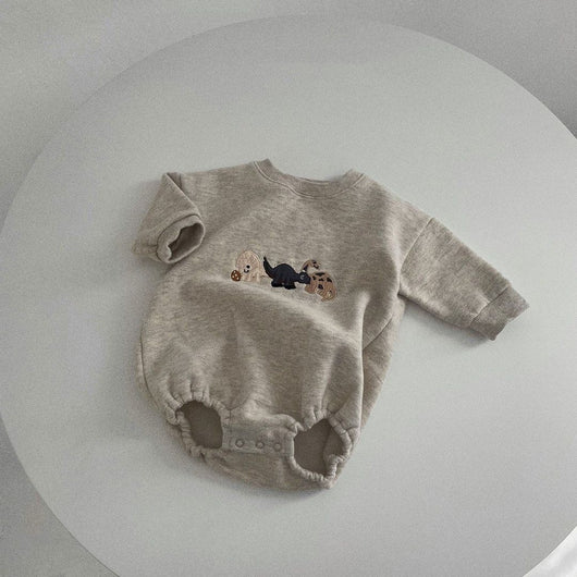 Mameluco Bebé Cuello Redondo Manga Larga con Diseño Triangular - Image 12