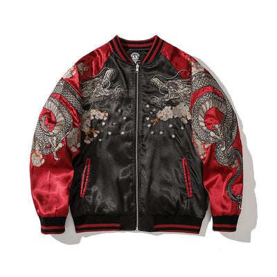 Chaqueta Estilo Chino Bordada para Hombre en Poliéster - Image 3