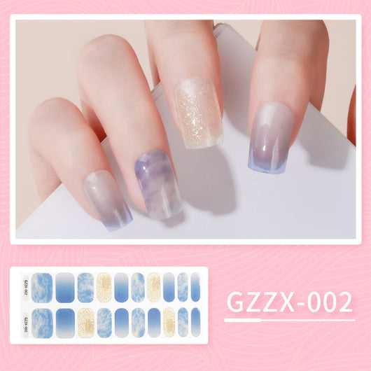 Stickers de Uñas de Gel Coreano Mariposa Bronceado Resistente al Agua con Luz UV - Image 8