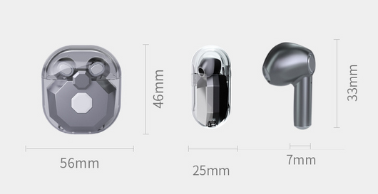 Auriculares Inalámbricos Gaming TWS con Cancelación de Ruido y Diseño Transparente - Image 6