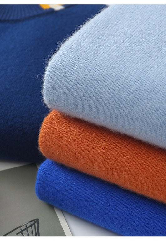 Suéter Jacquard Oversized de Lana - Tejido Casual y Trendy - Image 14