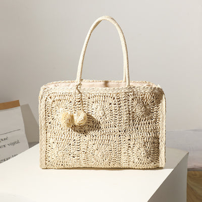 Bolso Tejido a Mano en Lana - Bandolera Casual de Gran Capacidad - Image 5