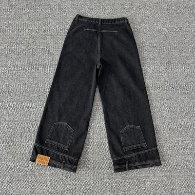 Jeans Tiro Alto Pierna Ancha con Bolsillos Funcionales - Image 4
