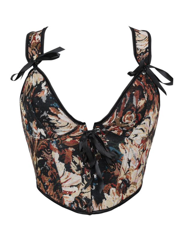 Faja Cinturilla Estilo Francés con Diseño de Espina de Pescado y Amarre Frontal - Image 6