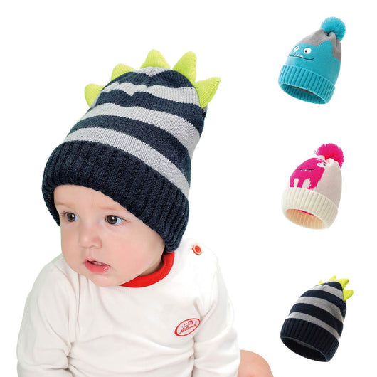 Gorro Infantil Dinosaurio Geométrico Cálido