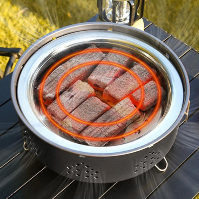 Parrilla Portátil de Acero Inoxidable para Camping y Asados al Aire Libre - Image 6