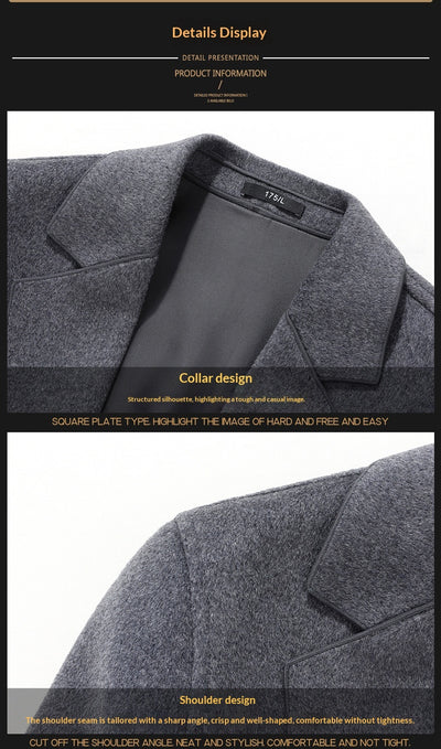 Abrigo de Lana Reversible para Hombre - Otoño e Invierno - Image 14