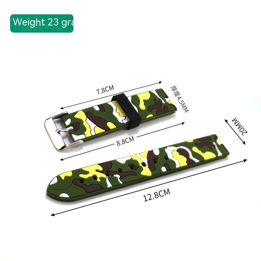 Correa de Silicona Camuflaje Deportiva Universal 20mm-22mm - Image 5