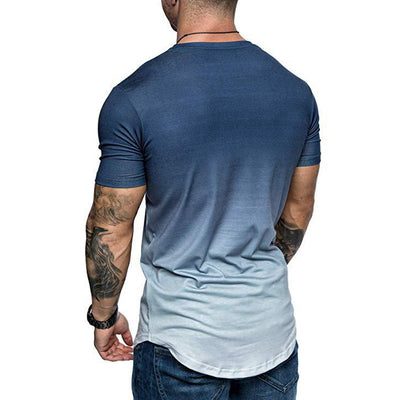 Playera Degradado Cuello Redondo Manga Corta para Hombre - Image 11
