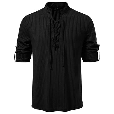 Playera Casual de Manga Larga con Cordón Ajustable para Hombre - Image 8