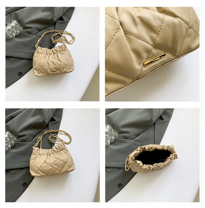 Bolso de Hombro con Cadena y Bordado de Diamantes para Mujer - Image 17