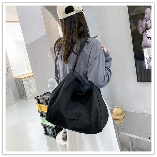 Bolsa de Compras Artística de Lona Grande con Capacidad Amplia - Image 19