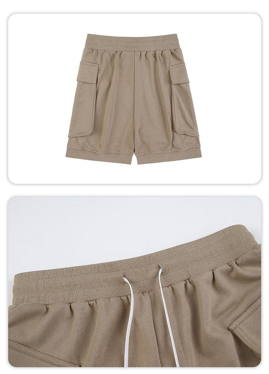 Shorts Hip-hop Trendy con Cordón Largo y Bolsillos Amplios - Image 8