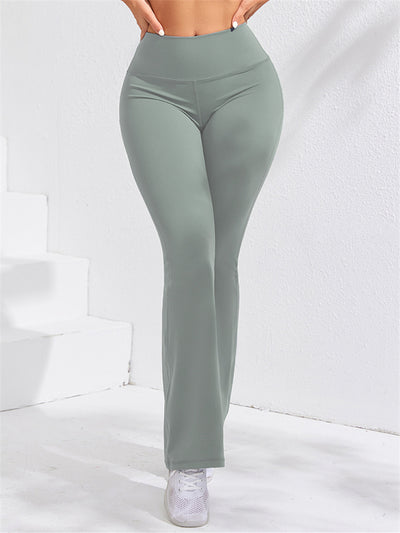 Pantalones Yoga Cintura Alta con Levantamiento de Cadera - Diseño Liso y Cómodo - Image 5