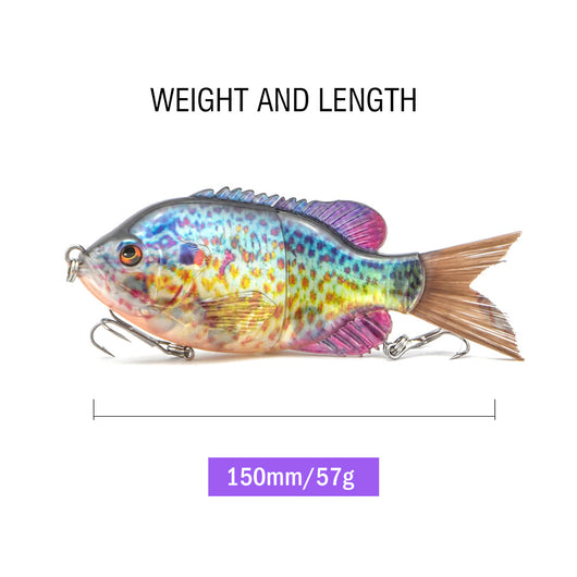 Cebo Artificial Transparente Luya Sunfish - Simulación Realista para Pesca - Image 12