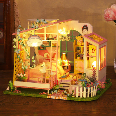 Casa de Ensueño Cottage Flores - Maqueta Artesanal para Armar - Image 11