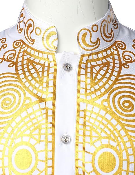 Conjunto Traje Africano Bronce para Hombre - Camisa y Pantalón - Image 7