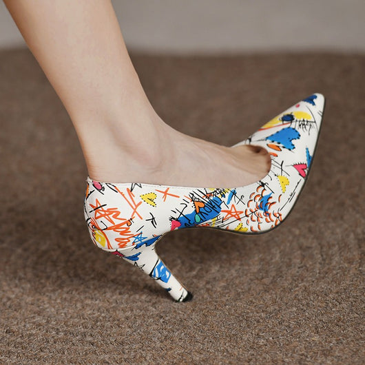 Tacones Altos Puntiagudos Casuales para Mujer - Image 3