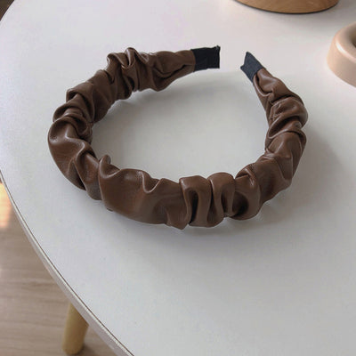 Diadema Plisada de Cuero PU Premium Francés - Image 19