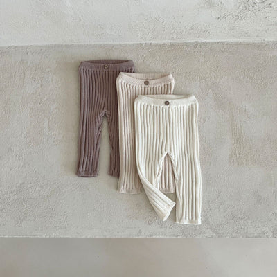 Leggings Tejidos para Bebé y Niño Pequeño con Rayas Hundidas - Image 13