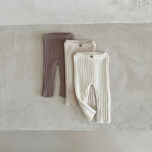Leggings Tejidos para Bebé y Niño Pequeño con Rayas Hundidas - Image 13