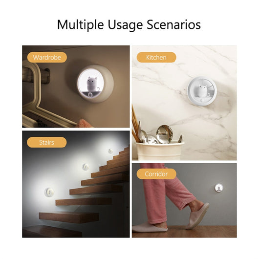 Lámpara Nocturna Inteligente con Sensor de Movimiento - Diseño Gato para Dormitorio - Image 5