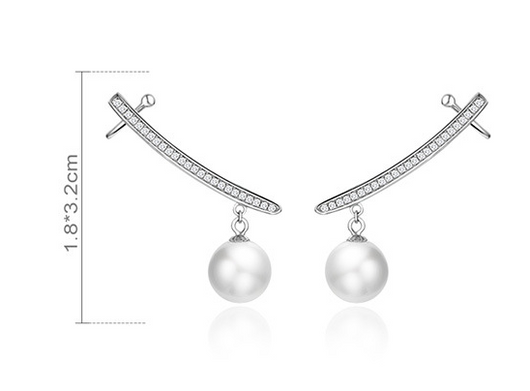 Aretes de Plata S925 con Perla para Mujer - Image 16