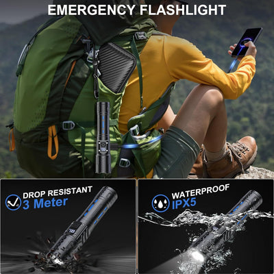 Linterna LED Recargable de Alta Potencia para Patrullaje y Emergencias - Image 3