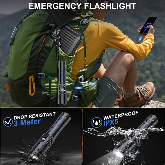 Linterna LED Recargable de Alta Potencia para Patrullaje y Emergencias - Image 3