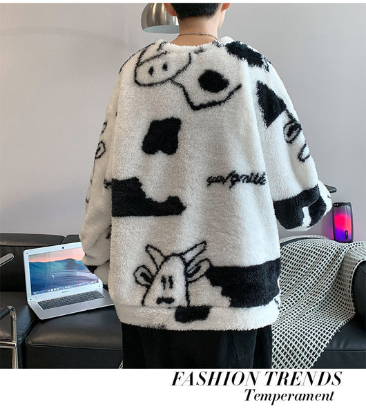 Chaqueta de Lana Polar Suave para Parejas - Diseño Holgado y Cómodo - Image 12