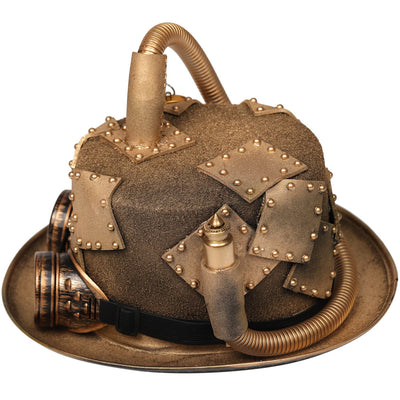 Sombrero Steampunk con Gafas y Brújula Gótica - Image 3
