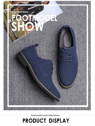 Zapatos Casuales Talla Grande Hombre Estilo Británico Acolchonados - Image 14