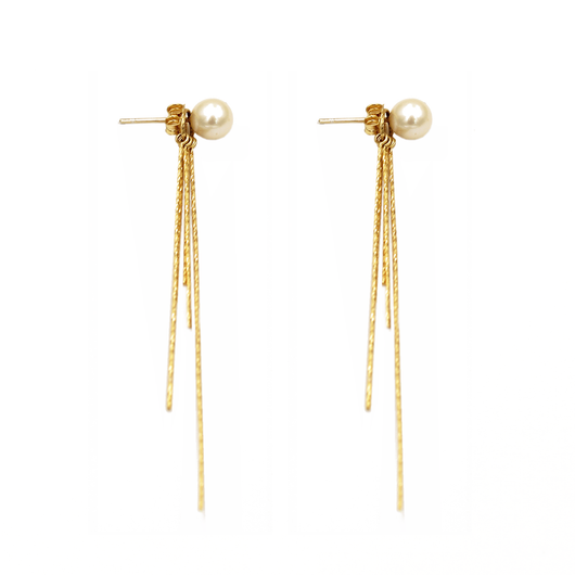 Aretes de Pareja con Borlas - Joyería Elegante para Dos - Image 3